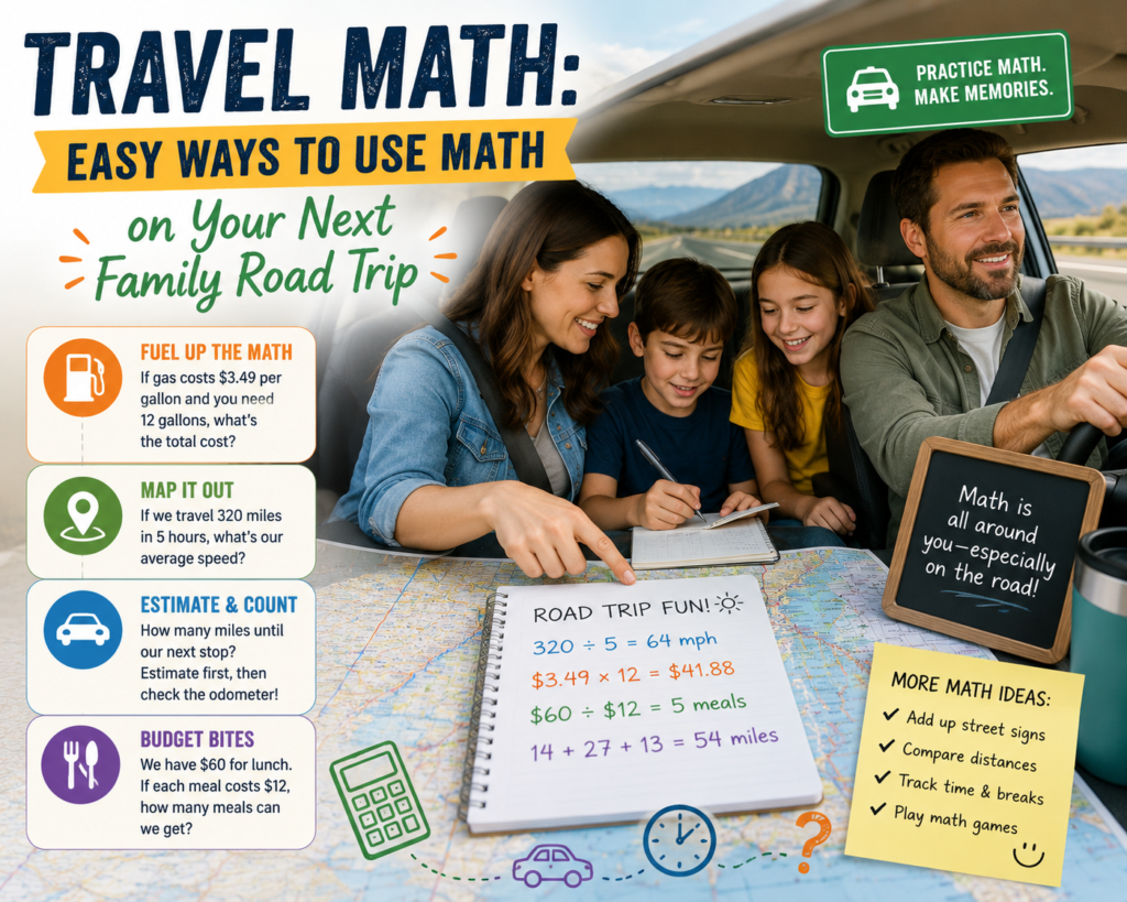 Travel Math: Easy Ways to Use Math on Your Next Family Road Trip