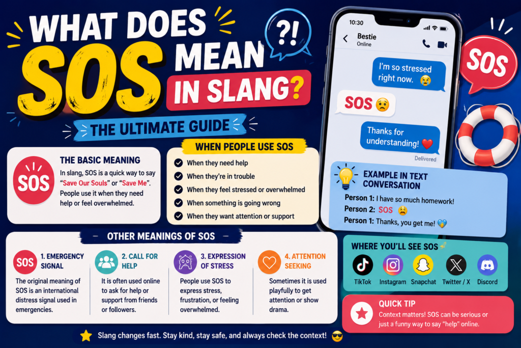 What Does SOS Mean in Slang
